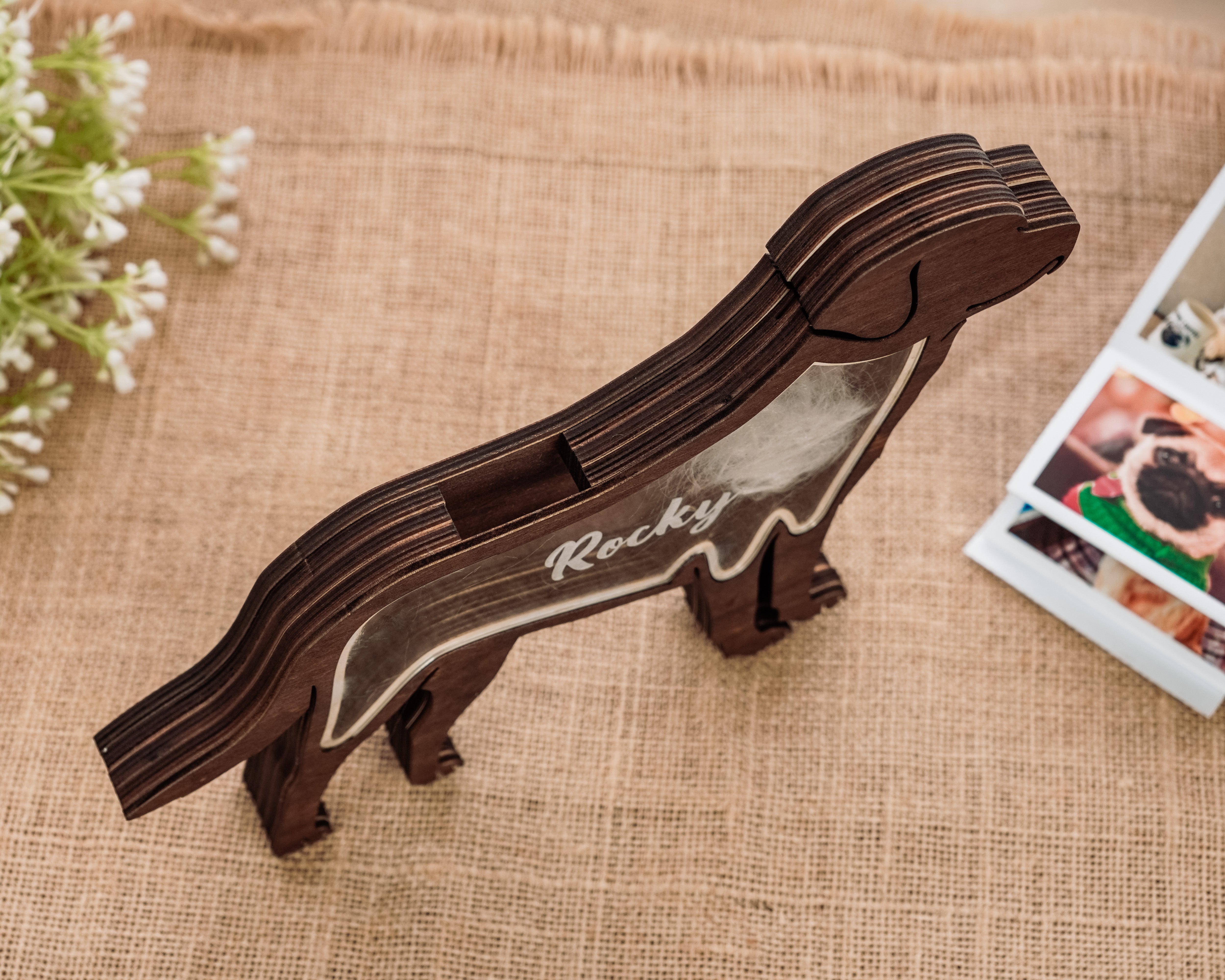Dog Fur Shadow Box