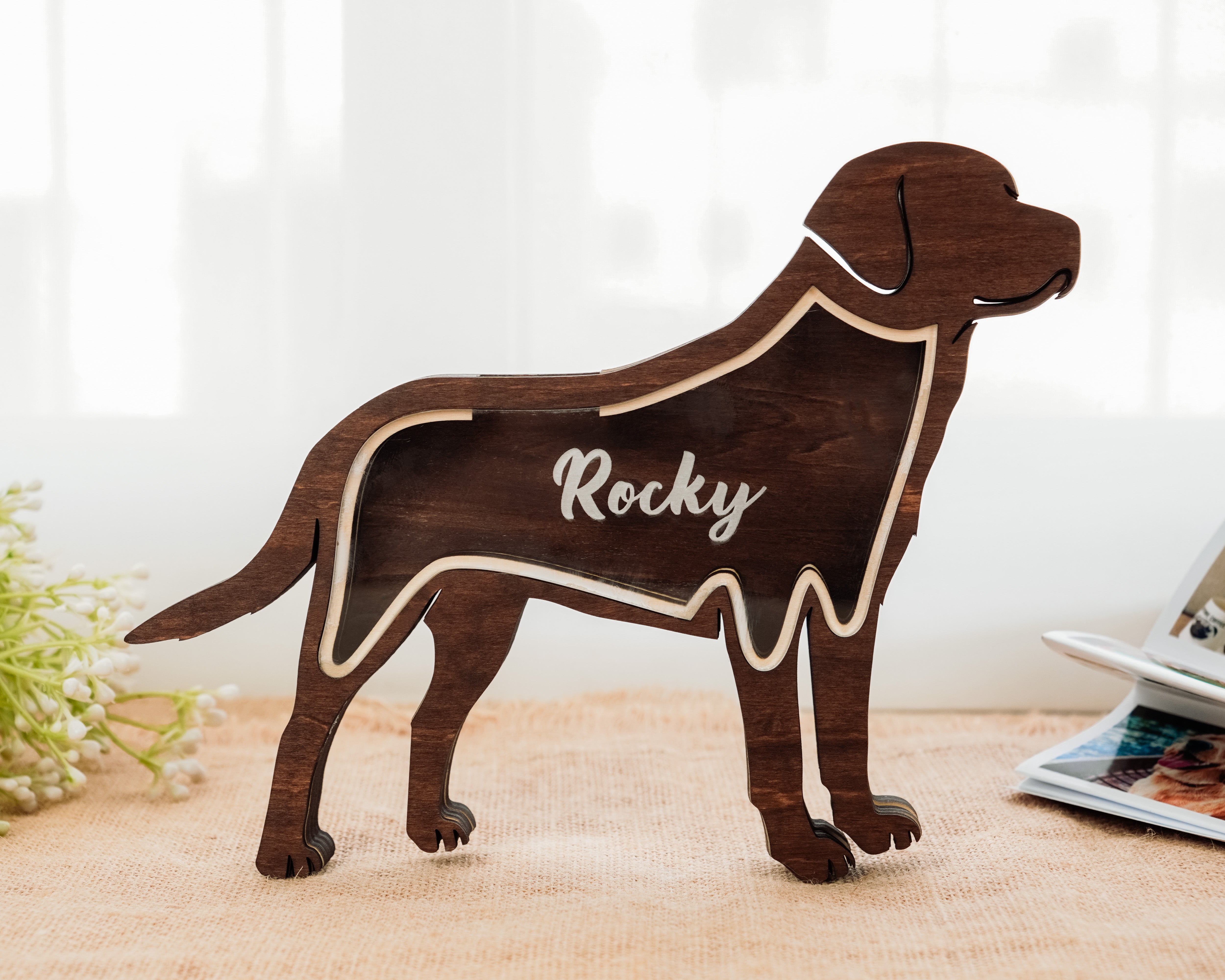 Dog Fur Shadow Box