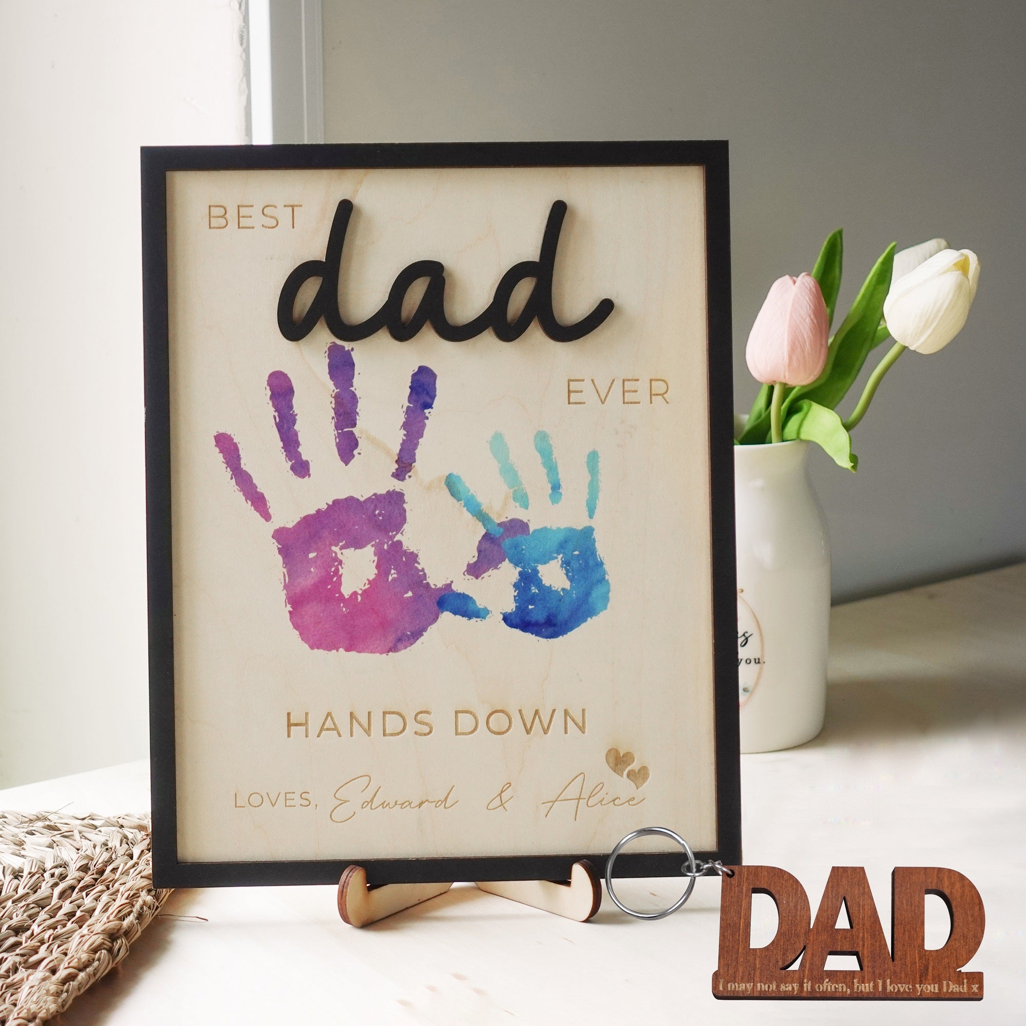 Hands Down Best Dad Ever Frame