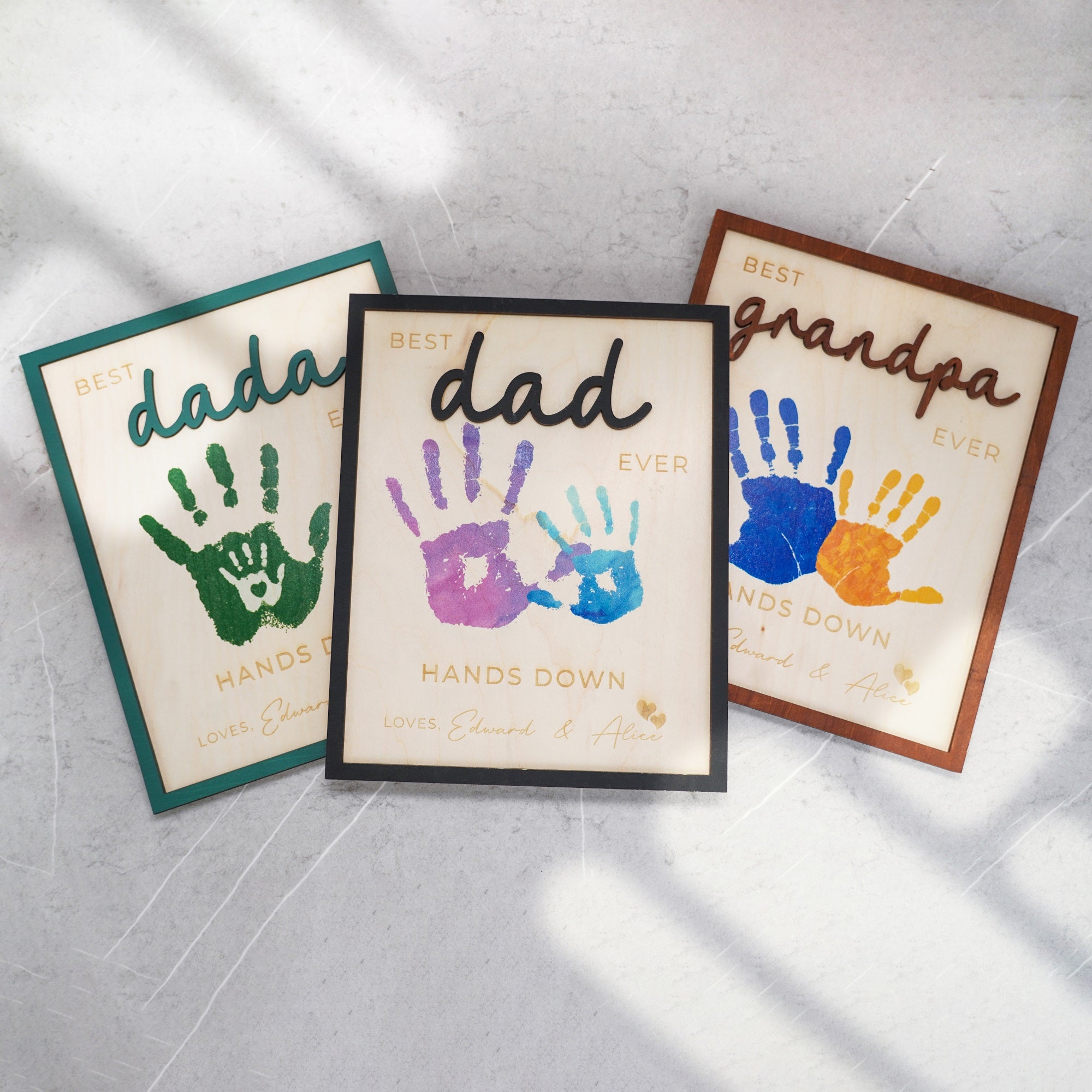 Hands Down Best Dad Ever Frame