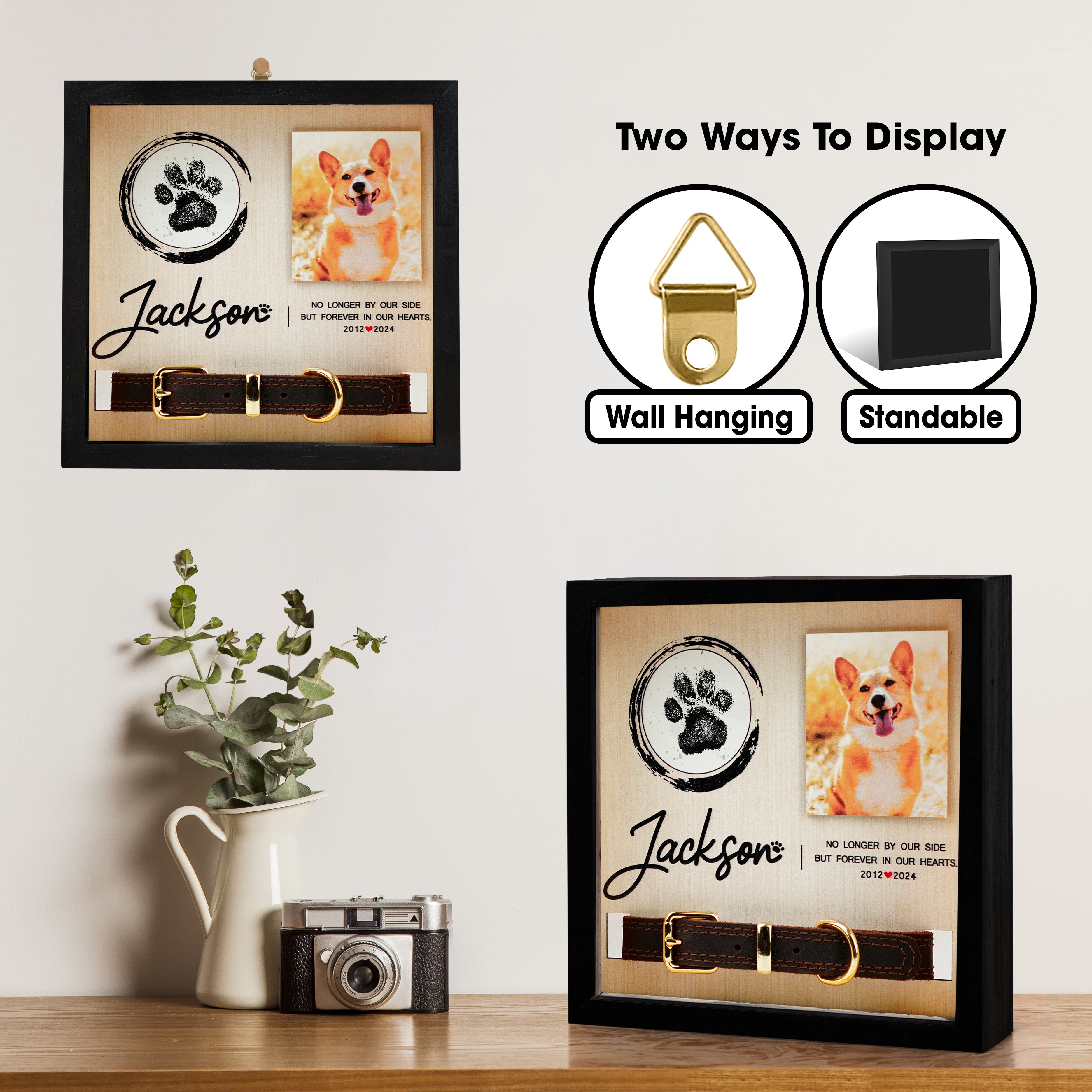 Pet Pawprint Kit Photo Shadow Box