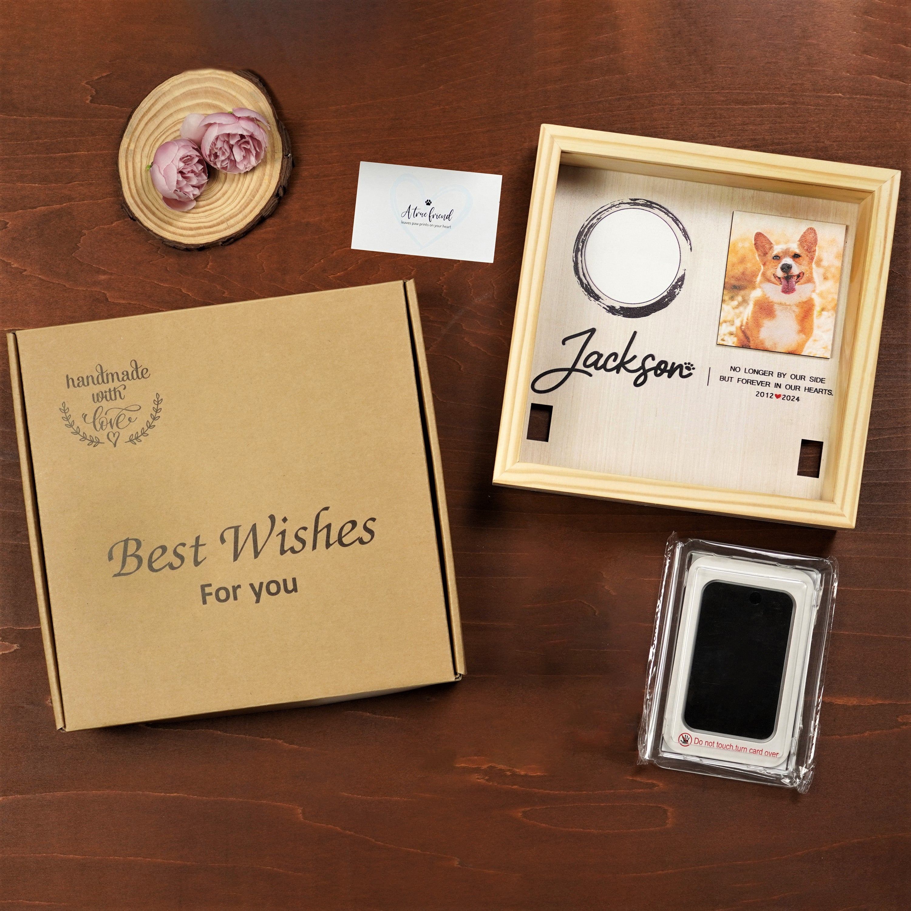 Pet Pawprint Kit Photo Shadow Box