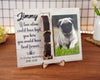 Pet Memorial Picture Frame with Collar Holder