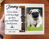 Pet Memorial Picture Frame with Collar Holder