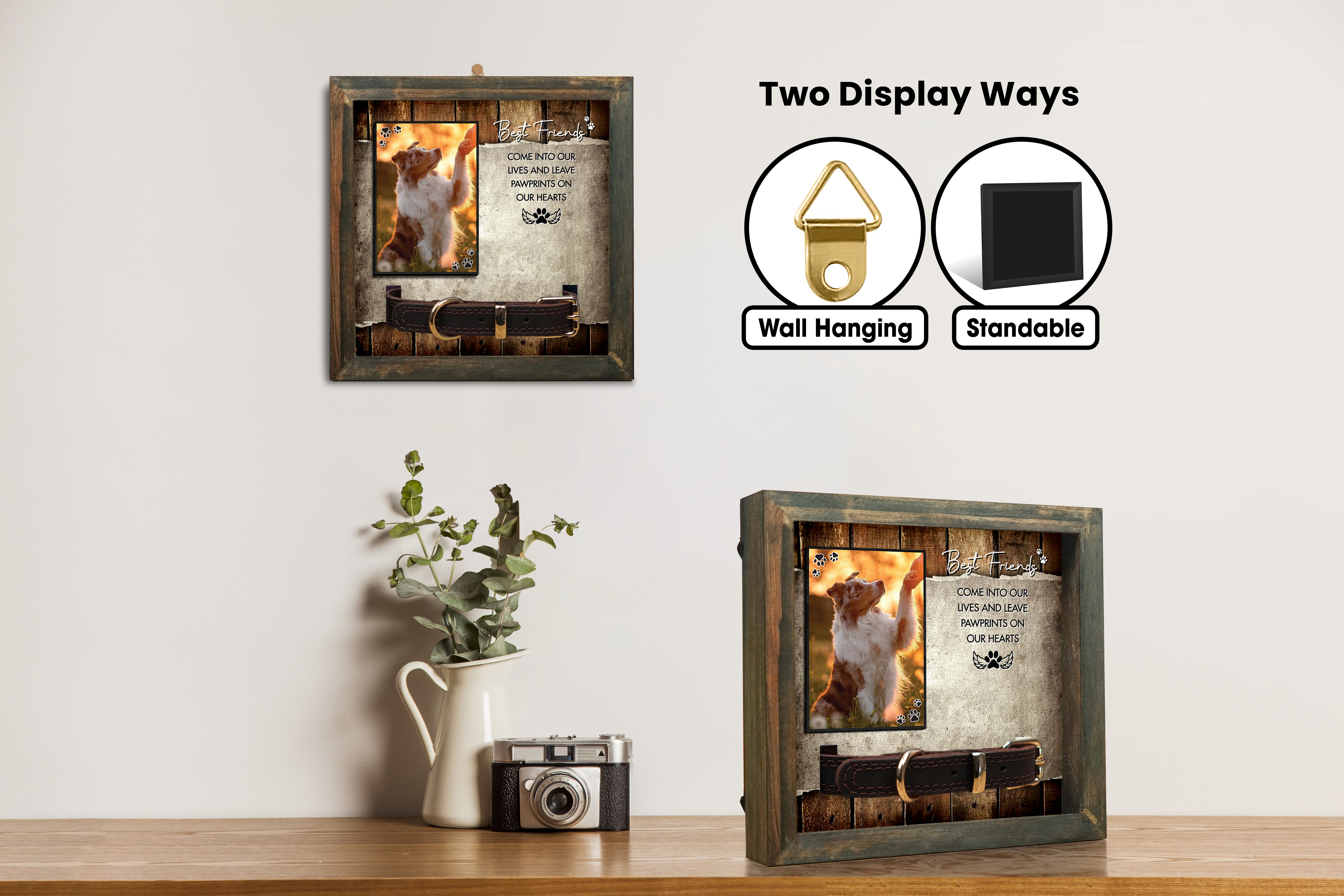 Pet Collar Keepsake Picture Frame
